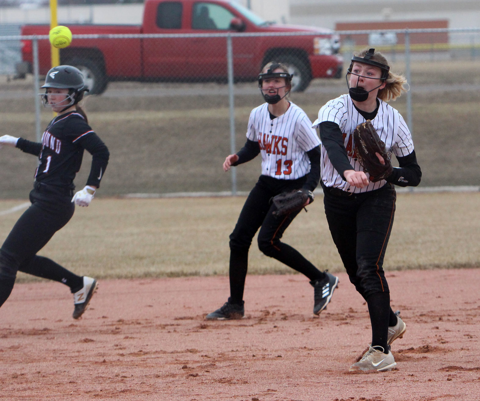 Elk Mound at Bloomer softball 4-4-19